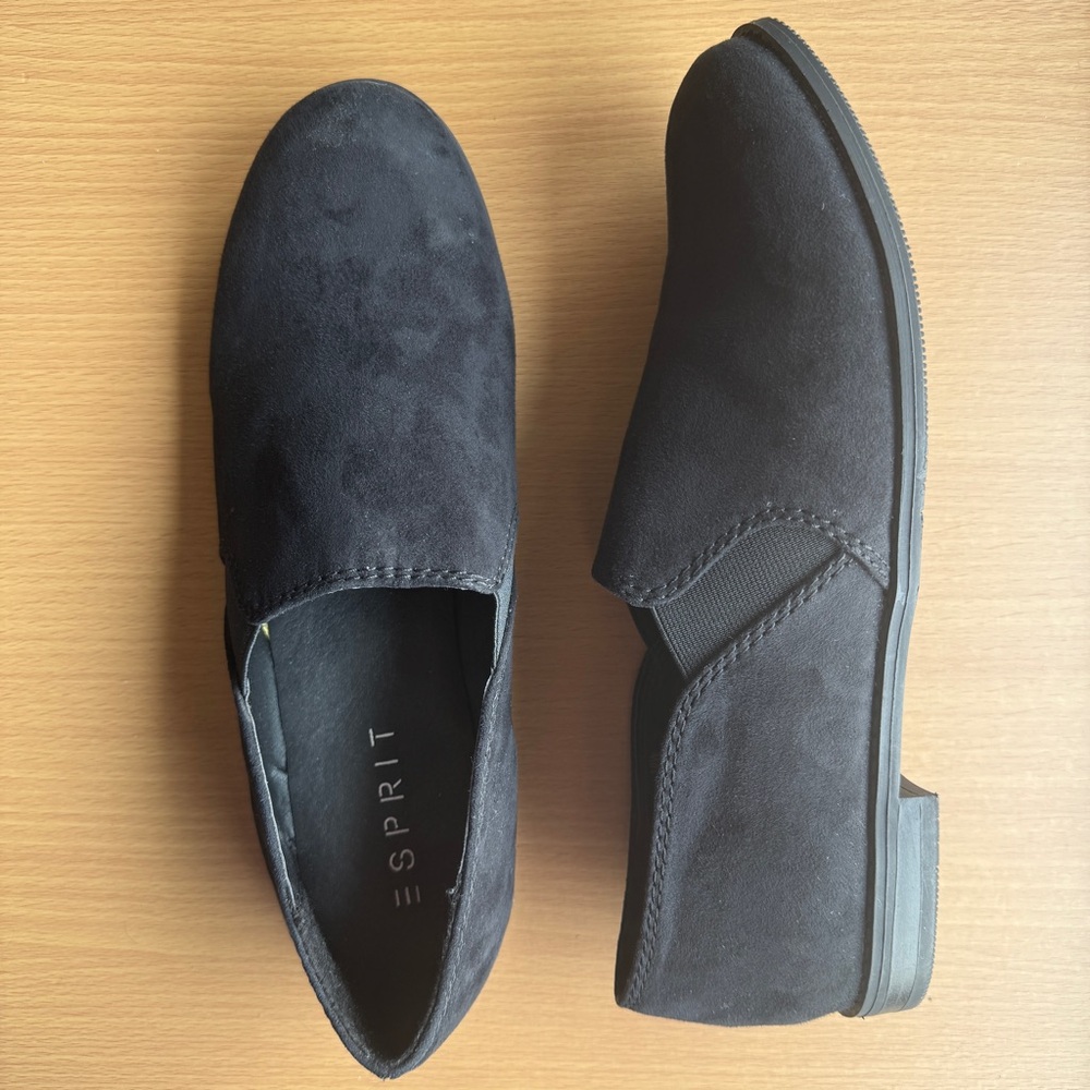 Esprit Black Vegan Leather Loafers